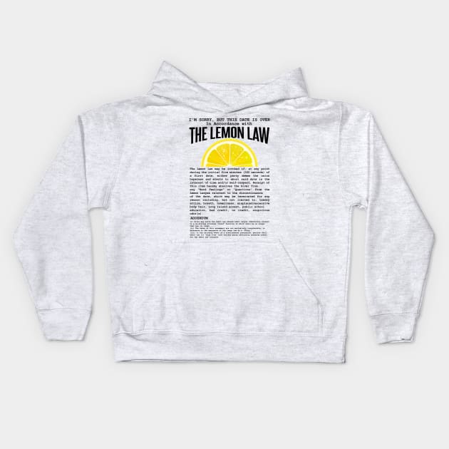 The Dating Lemon Law Kids Hoodie by Meta Cortex